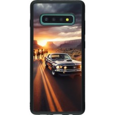Samsung Galaxy S10+ Case Hülle - Silikon schwarz Mustang 69 Grand Canyon