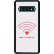 Samsung Galaxy S10+ Case Hülle - Silikon schwarz Saint Valentines Day 26 Love is in the air