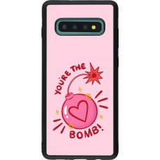 Samsung Galaxy S10+ Case Hülle - Silikon schwarz Saint Valentines Day 26 You are the bomb