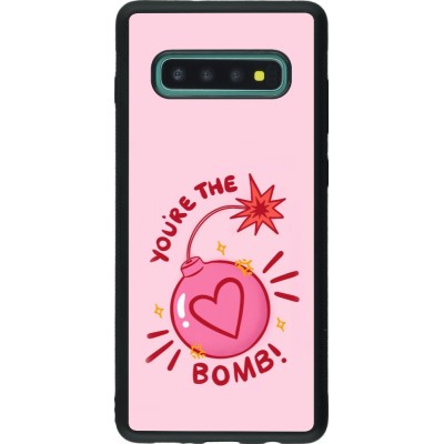 Samsung Galaxy S10+ Case Hülle - Silikon schwarz Saint Valentines Day 26 You are the bomb