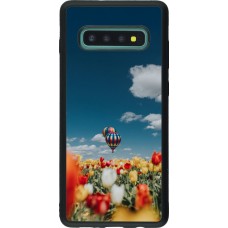 Samsung Galaxy S10+ Case Hülle - Silikon schwarz Hot air balloon 2026