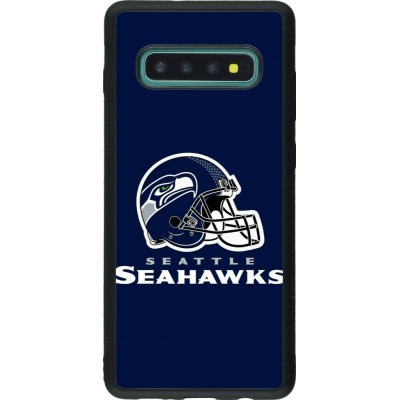 Samsung Galaxy S10+ Case Hülle - Silikon schwarz Super Bowl 26 Seattle 3
