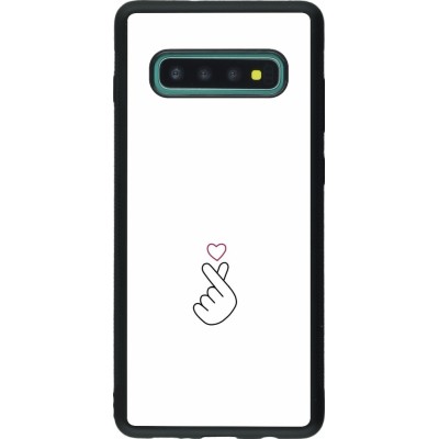 Samsung Galaxy S10+ Case Hülle - Silikon schwarz Valentine 2024 heart by Millennials