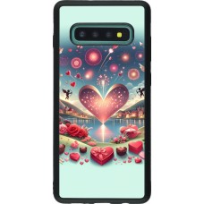 Samsung Galaxy S10+ Case Hülle - Silikon schwarz Valentin 2025 Schick