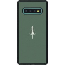 Samsung Galaxy S10+ Case Hülle - Silikon schwarz Christmas 22 minimalist tree