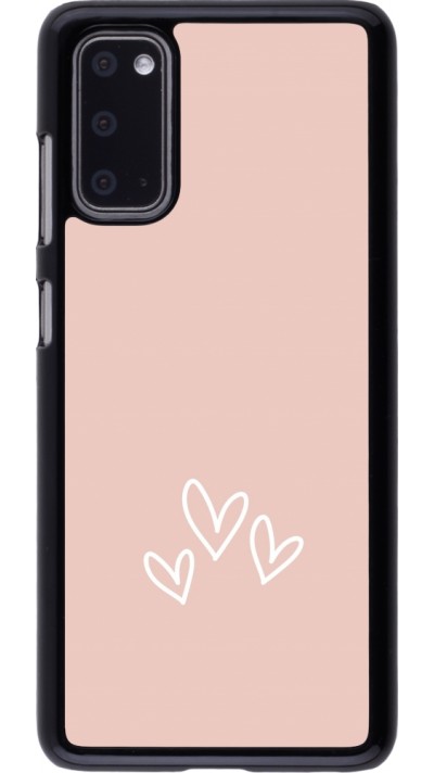 Samsung Galaxy S20 Case Hülle - Valentine 2023 three minimalist hearts
