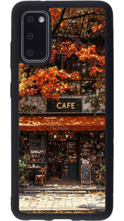 Samsung Galaxy S20 Case Hülle - Silikon schwarz Autumn 25 Coffee shop