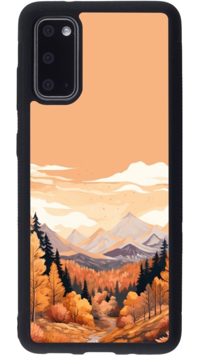 Samsung Galaxy S20 Case Hülle - Silikon schwarz Autumn 25 Mountains