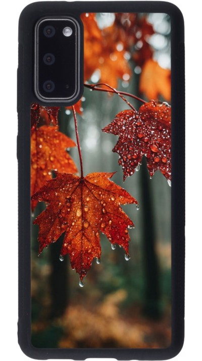 Samsung Galaxy S20 Case Hülle - Silikon schwarz Autumn 25 Rain