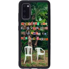 Samsung Galaxy S20 Case Hülle - Silikon schwarz Chairs DTMF