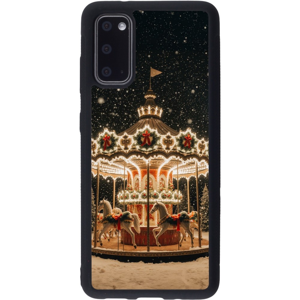 Coque Samsung Galaxy S20 - Silicone rigide noir Christmas 25 Carousel