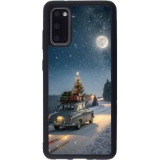 Coque Samsung Galaxy S20 - Silicone rigide noir Christmas 25 Car with Tree Xmas