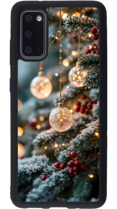 Samsung Galaxy S20 Case Hülle - Silikon schwarz Christmas 25 Xmas Decorated Tree