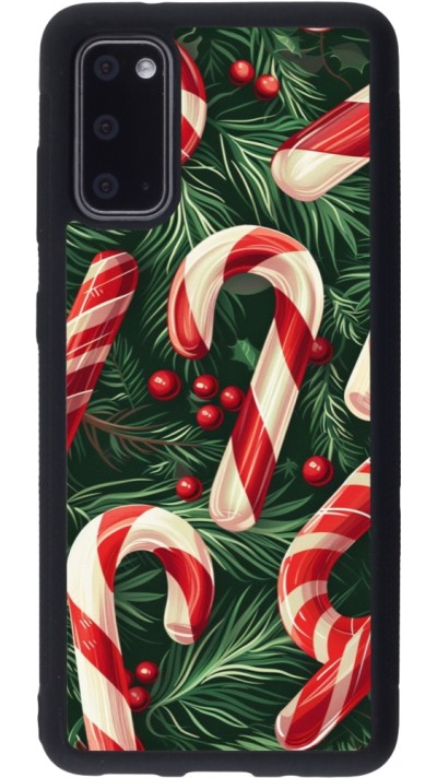 Samsung Galaxy S20 Case Hülle - Silikon schwarz Christmas 25 Xmas Stick