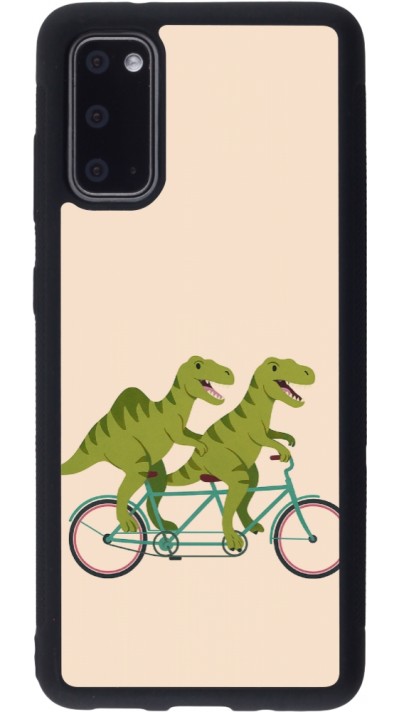 Samsung Galaxy S20 Case Hülle - Silikon schwarz Dinosaurs on bikes 2026