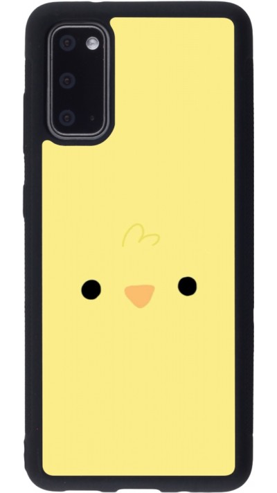 Samsung Galaxy S20 Case Hülle - Silikon schwarz Easter 2026 Little chicken