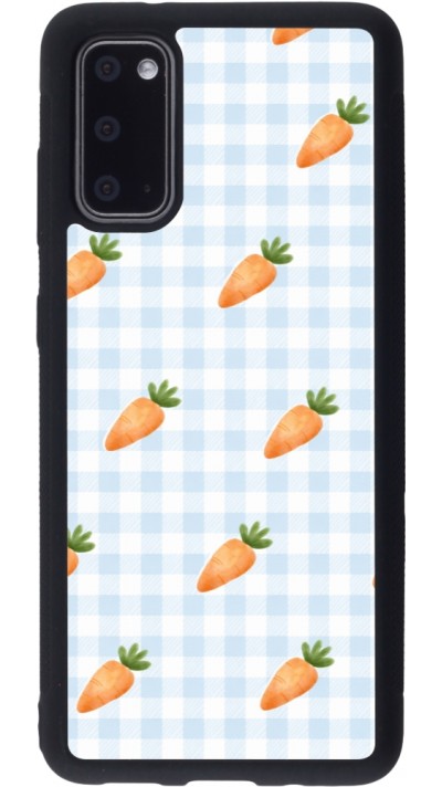 Samsung Galaxy S20 Case Hülle - Silikon schwarz Easter 2026 Pattern carrots