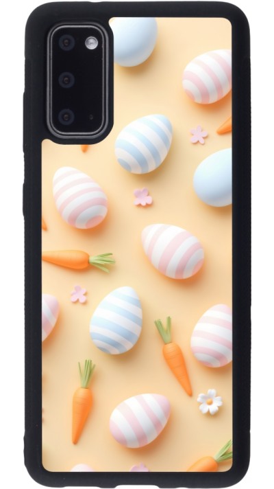 Samsung Galaxy S20 Case Hülle - Silikon schwarz Easter 2026 Pattern Easter