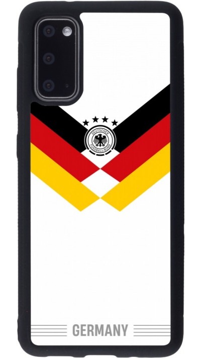 Samsung Galaxy S20 Case Hülle - Silikon schwarz Deutschland 2026 personalisierbares Fussballtrikot
