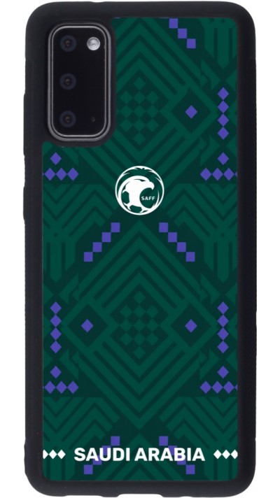 Samsung Galaxy S20 Case Hülle - Silikon schwarz Saudi Arabien 2026 personalisierbares Fussballtrikot