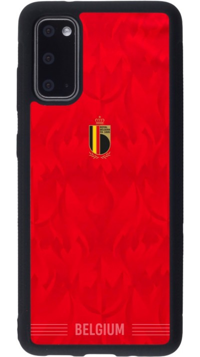 Samsung Galaxy S20 Case Hülle - Silikon schwarz Belgien 2026 personalisierbares Fussballtrikot