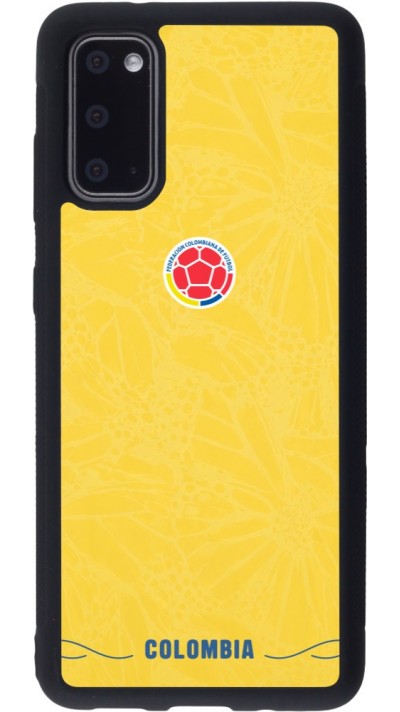 Samsung Galaxy S20 Case Hülle - Silikon schwarz Kolumbien 2026 personalisierbares Fussballtrikot