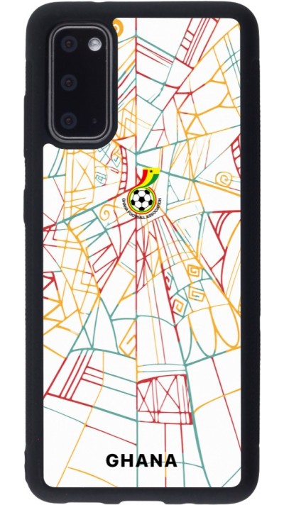 Samsung Galaxy S20 Case Hülle - Silikon schwarz Ghana 2026 personalisierbares Fussballtrikot