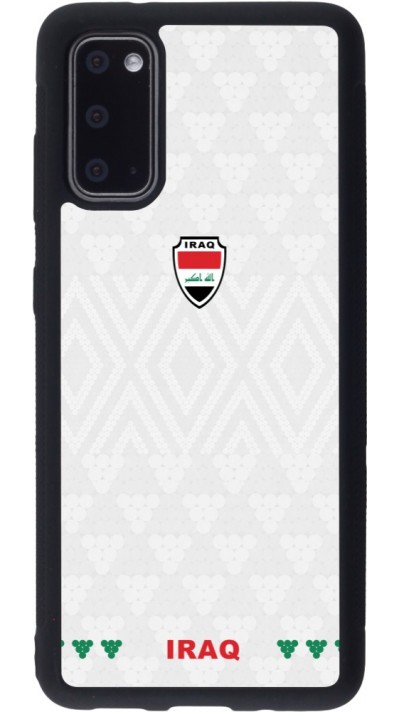 Samsung Galaxy S20 Case Hülle - Silikon schwarz Irak 2026 personalisierbares Fussballtrikot
