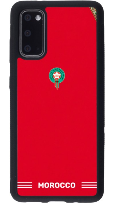 Samsung Galaxy S20 Case Hülle - Silikon schwarz Marokko 2026 personalisierbares Fussballtrikot