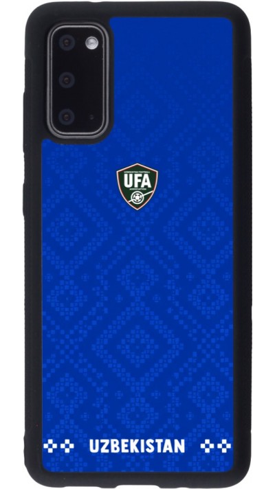 Samsung Galaxy S20 Case Hülle - Silikon schwarz Usbekistan 2026 personalisierbares Fussballtrikot
