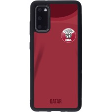 Samsung Galaxy S20 Case Hülle - Silikon schwarz Katar 2022 personalisierbares Fussballtrikot