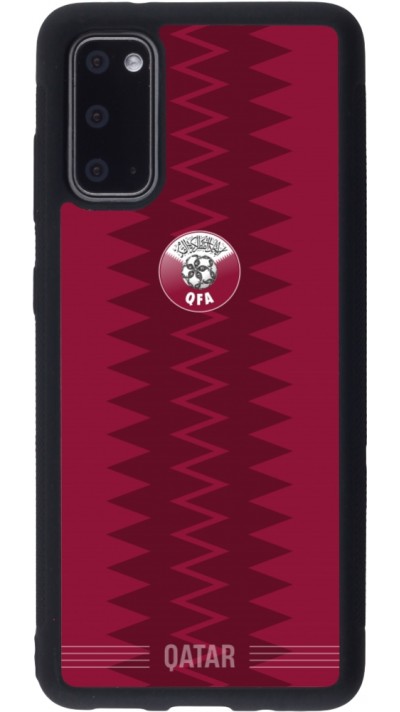 Samsung Galaxy S20 Case Hülle - Silikon schwarz Qatar 2026 personalisierbares Fussballtrikot