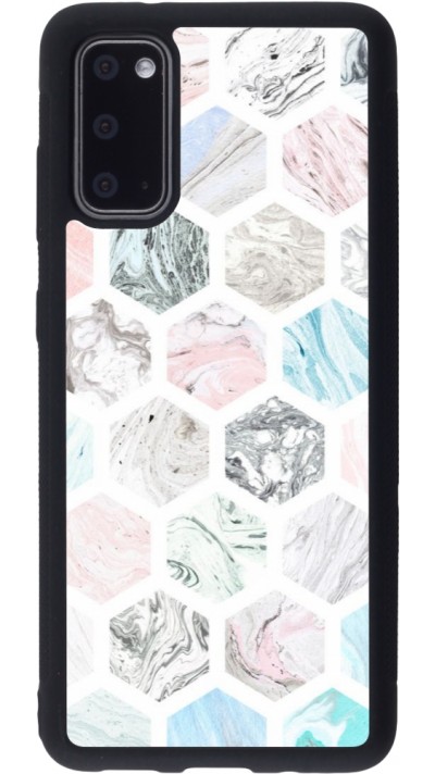 Samsung Galaxy S20 Case Hülle - Silikon schwarz Marble Everything