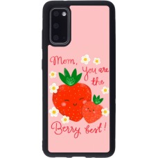 Samsung Galaxy S20 Case Hülle - Silikon schwarz Mom 2026 Berry best