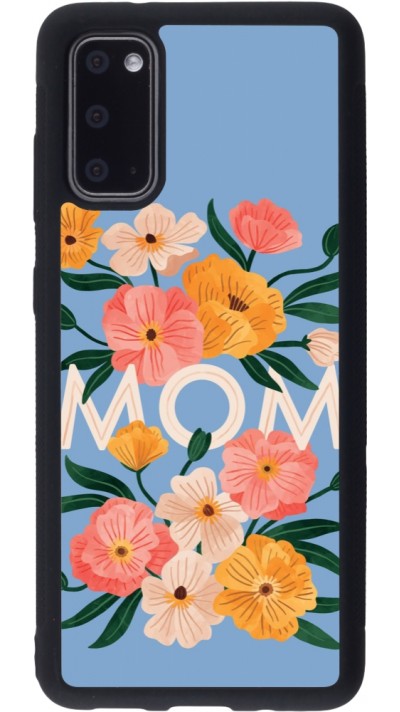 Samsung Galaxy S20 Case Hülle - Silikon schwarz Mom 2026 Flowers