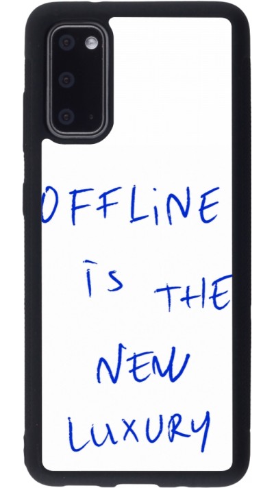 Samsung Galaxy S20 Case Hülle - Silikon schwarz Offline is the new luxury