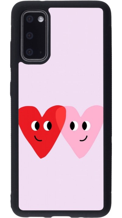 Samsung Galaxy S20 Case Hülle - Silikon schwarz Saint Valentines Day 26 Heart