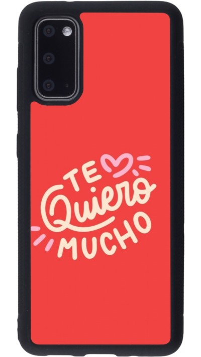 Samsung Galaxy S20 Case Hülle - Silikon schwarz Saint Valentines Day 26 Te quiero mucho