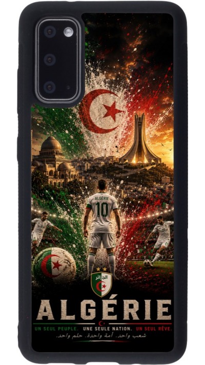 Samsung Galaxy S20 Case Hülle - Silikon schwarz Fussball Algerien splash 2026
