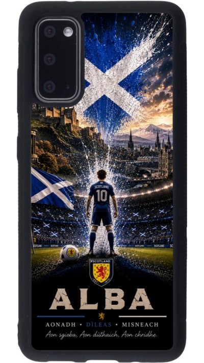 Samsung Galaxy S20 Case Hülle - Silikon schwarz Fussball Schottland splash 2026