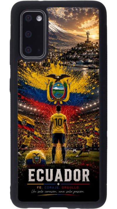 Samsung Galaxy S20 Case Hülle - Silikon schwarz Fussball Ecuador splash 2026