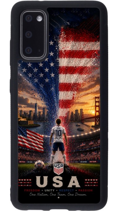 Samsung Galaxy S20 Case Hülle - Silikon schwarz Fussball Vereinigten Staaten splash 2026