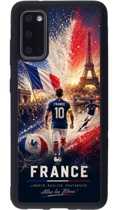 Samsung Galaxy S20 Case Hülle - Silikon schwarz Fussball Frankreich splash 2026