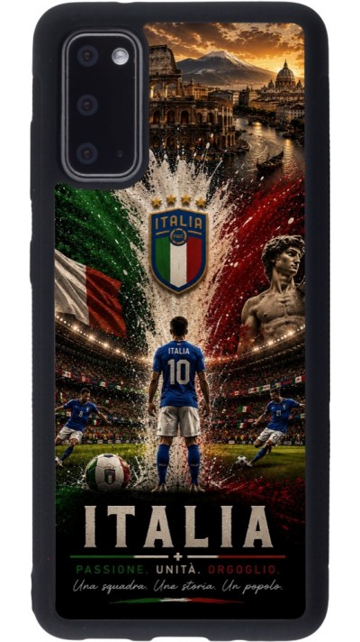 Samsung Galaxy S20 Case Hülle - Silikon schwarz Fussball Italien splash 2026