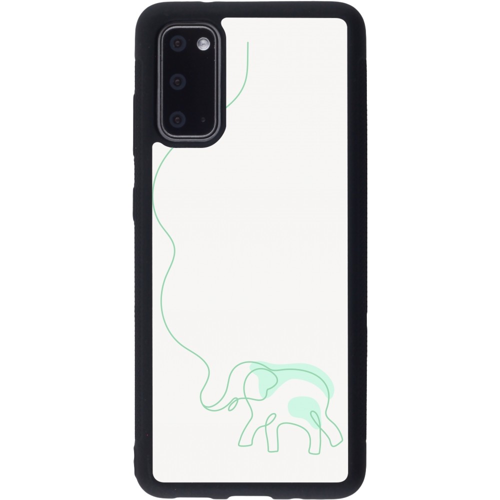 Samsung Galaxy S20 Case Hülle - Silikon schwarz Spring 23 baby elephant