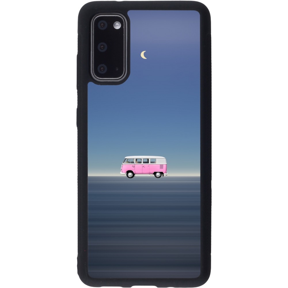 Samsung Galaxy S20 Case Hülle - Silikon schwarz Spring 23 pink bus