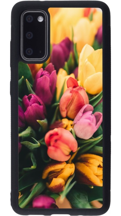 Samsung Galaxy S20 Case Hülle - Silikon schwarz Bouquet of tulips 2026