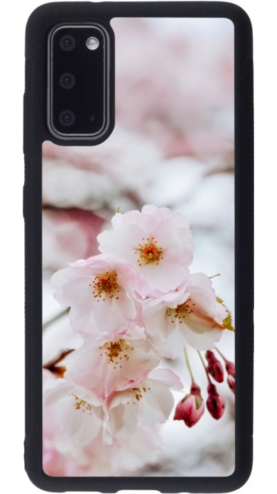 Samsung Galaxy S20 Case Hülle - Silikon schwarz Cherry tree 2026
