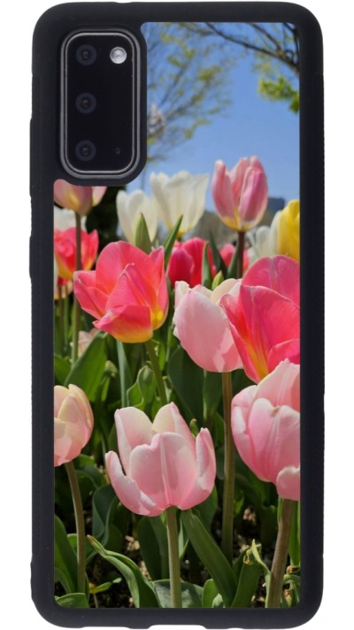 Samsung Galaxy S20 Case Hülle - Silikon schwarz Tulips 2026