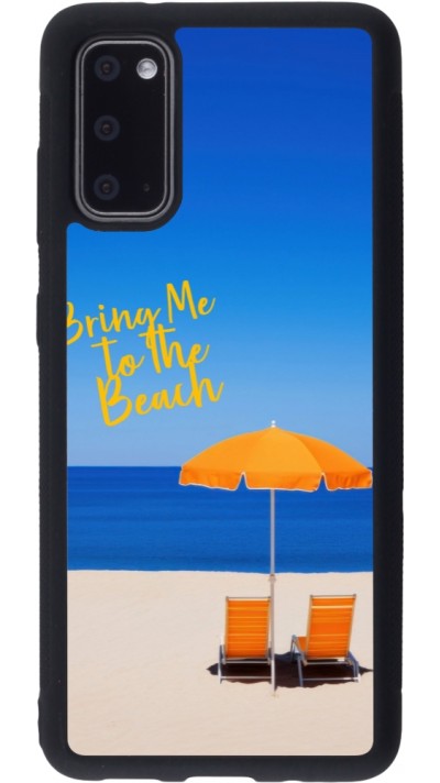 Samsung Galaxy S20 Case Hülle - Silikon schwarz Summer 2025 Bring me to the beach